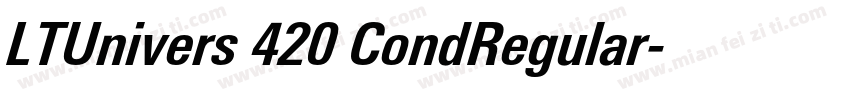 LTUnivers 420 CondRegular字体转换
